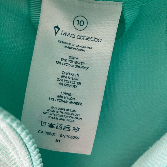 RARE IVIVVA mint perfect your practice jacket size 10 - Picture 5 of 9